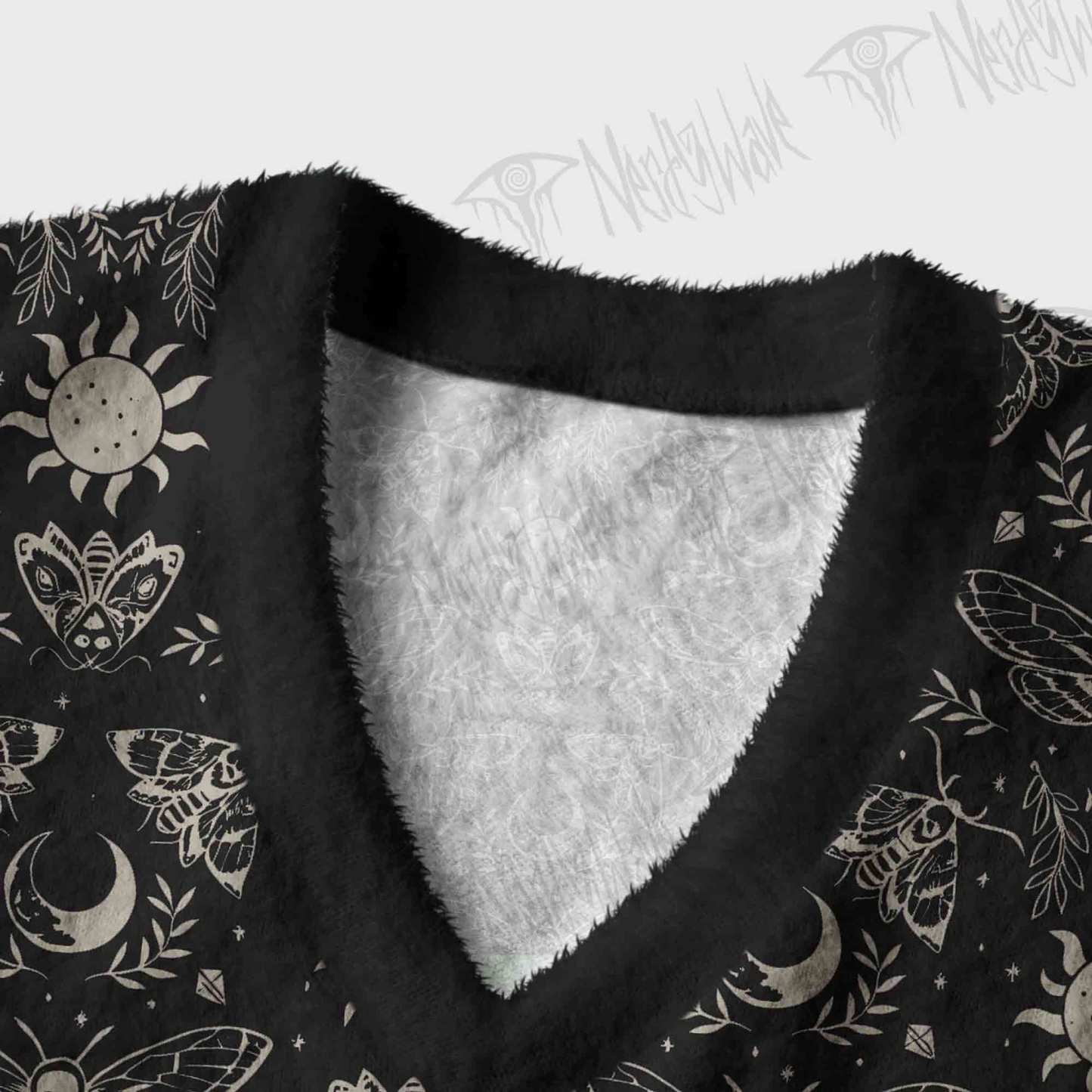Occult Moth Ugly Sweater Vest