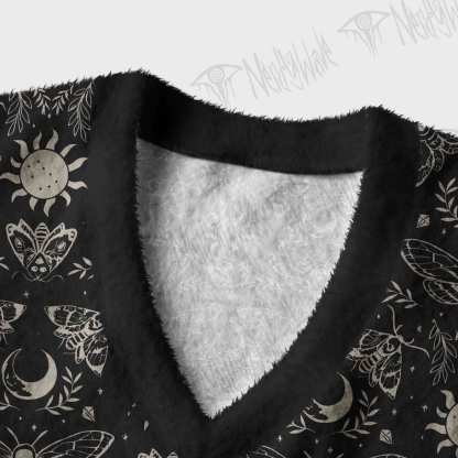 Occult Moth Ugly Sweater Vest