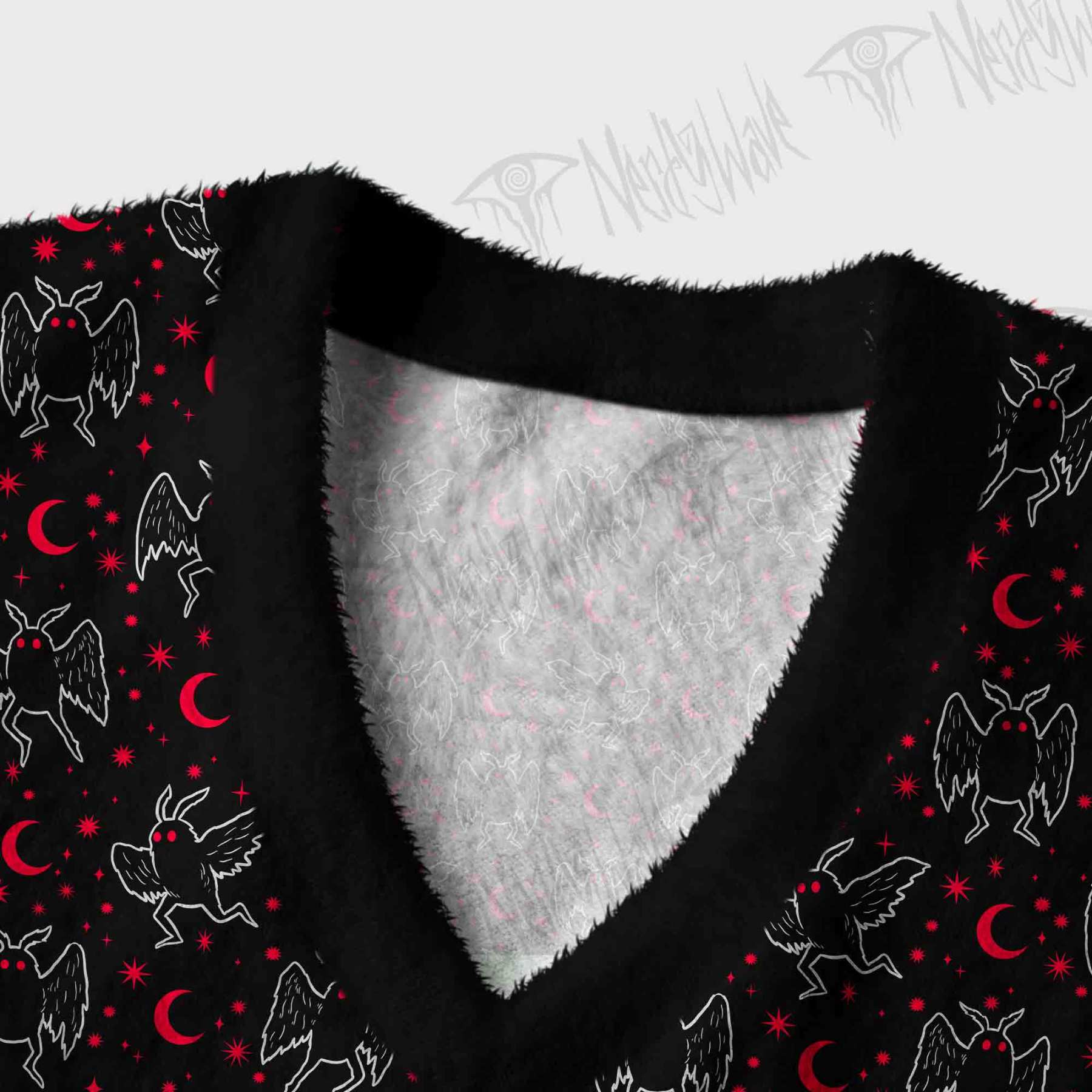 Mothman Night Ugly Sweater Vest