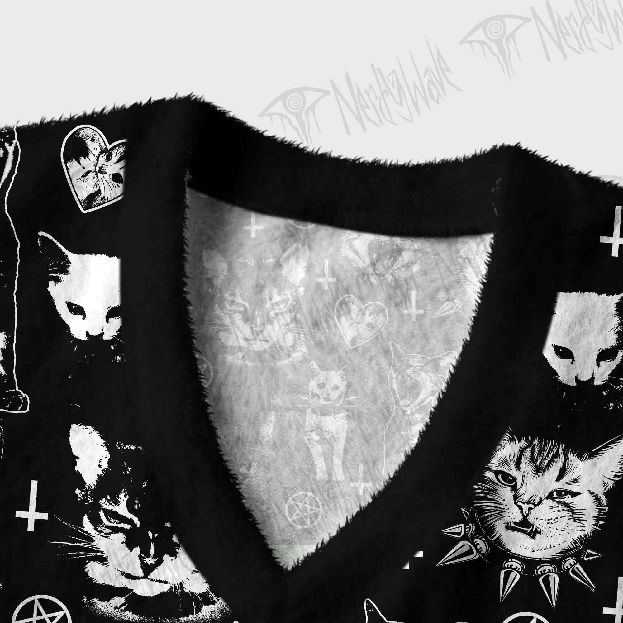 Cats Ugly Sweater Vest