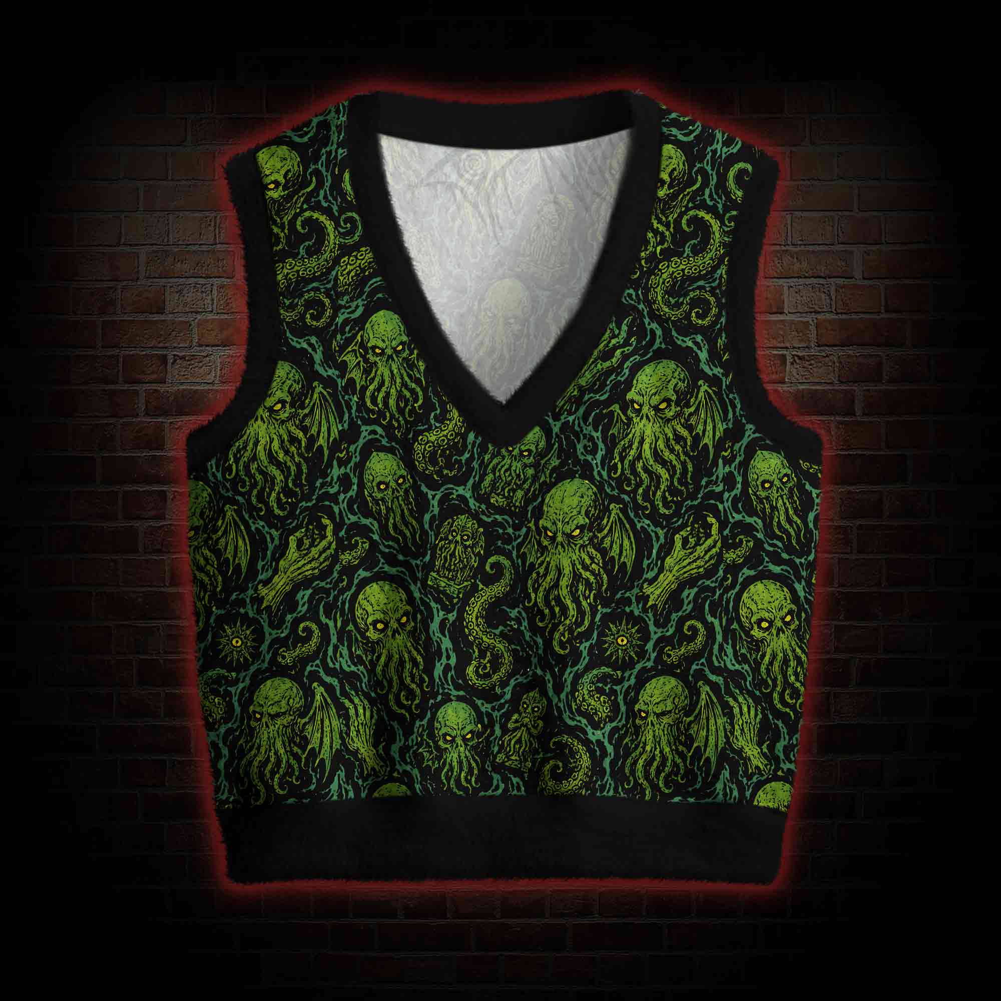 Cthulhu Mythos Ugly Sweater Vest
