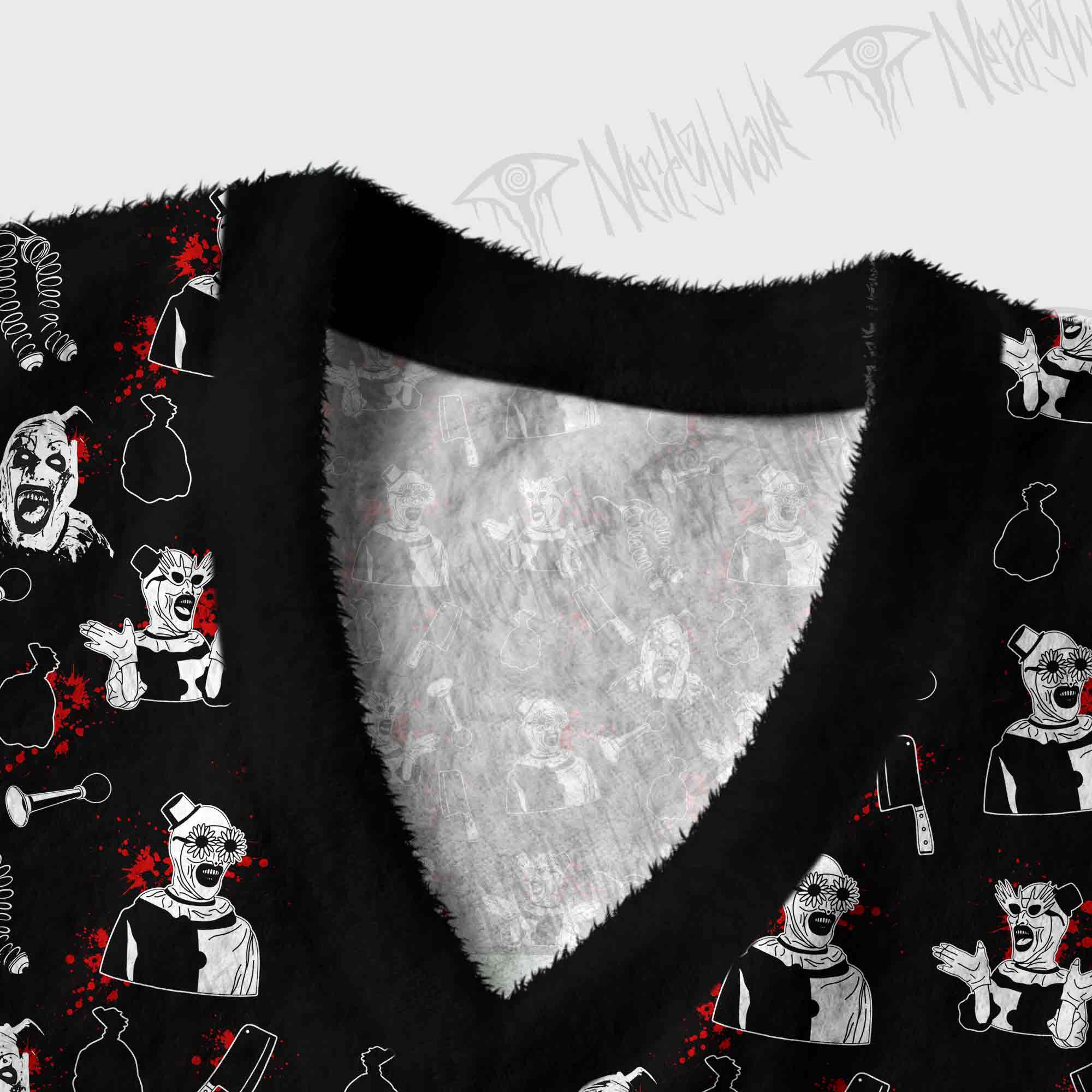 Horror Clown Ugly Sweater Vest