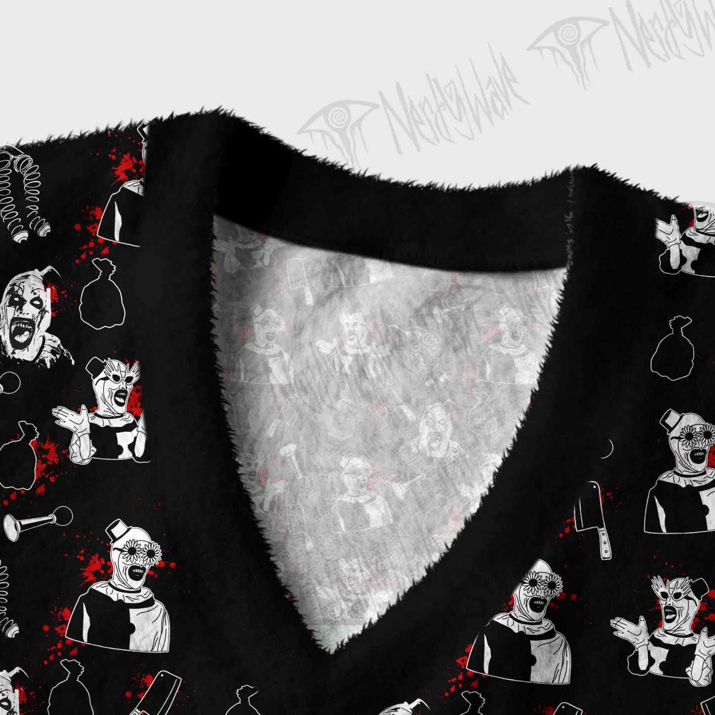 Horror Clown Ugly Sweater Vest