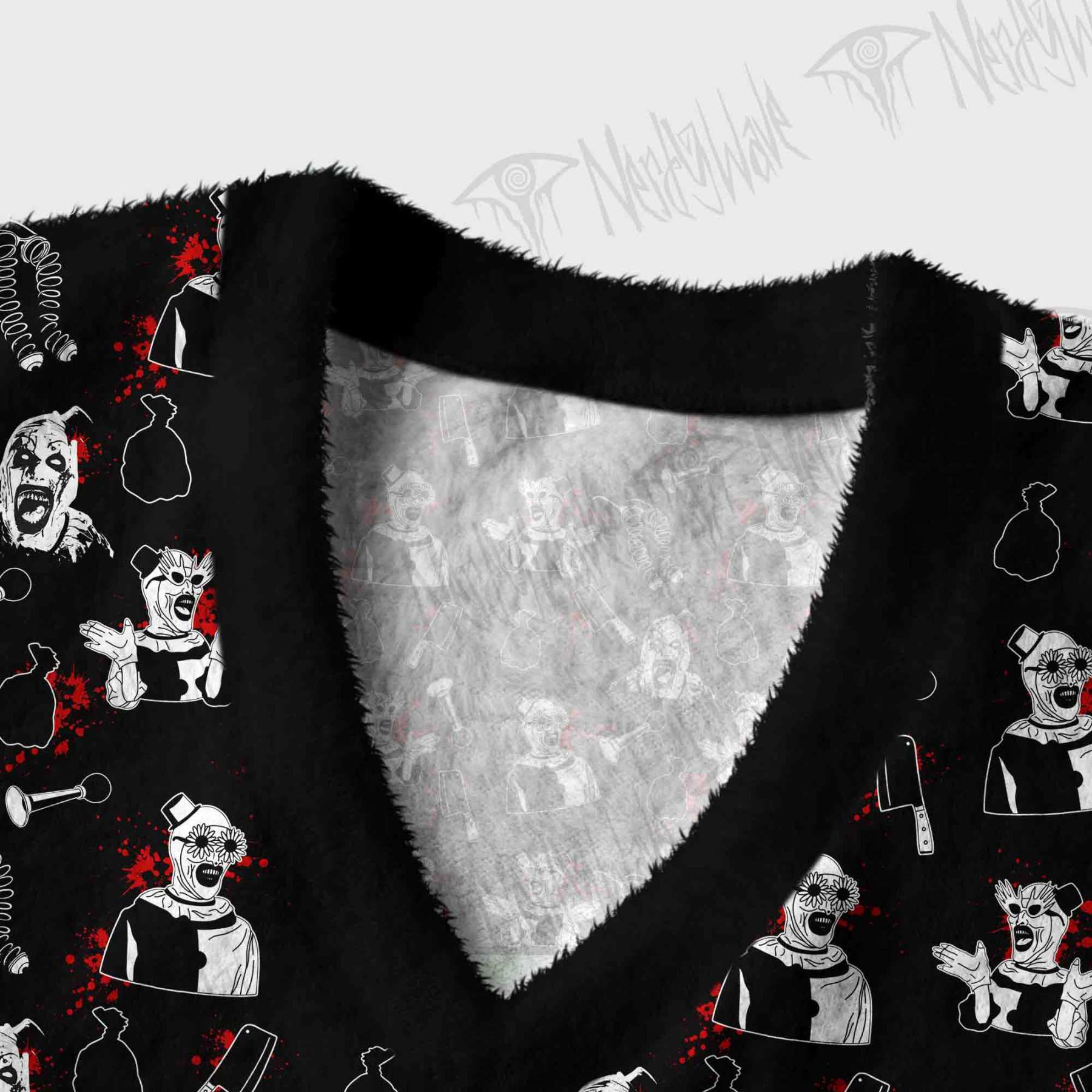 Horror Clown Ugly Sweater Vest