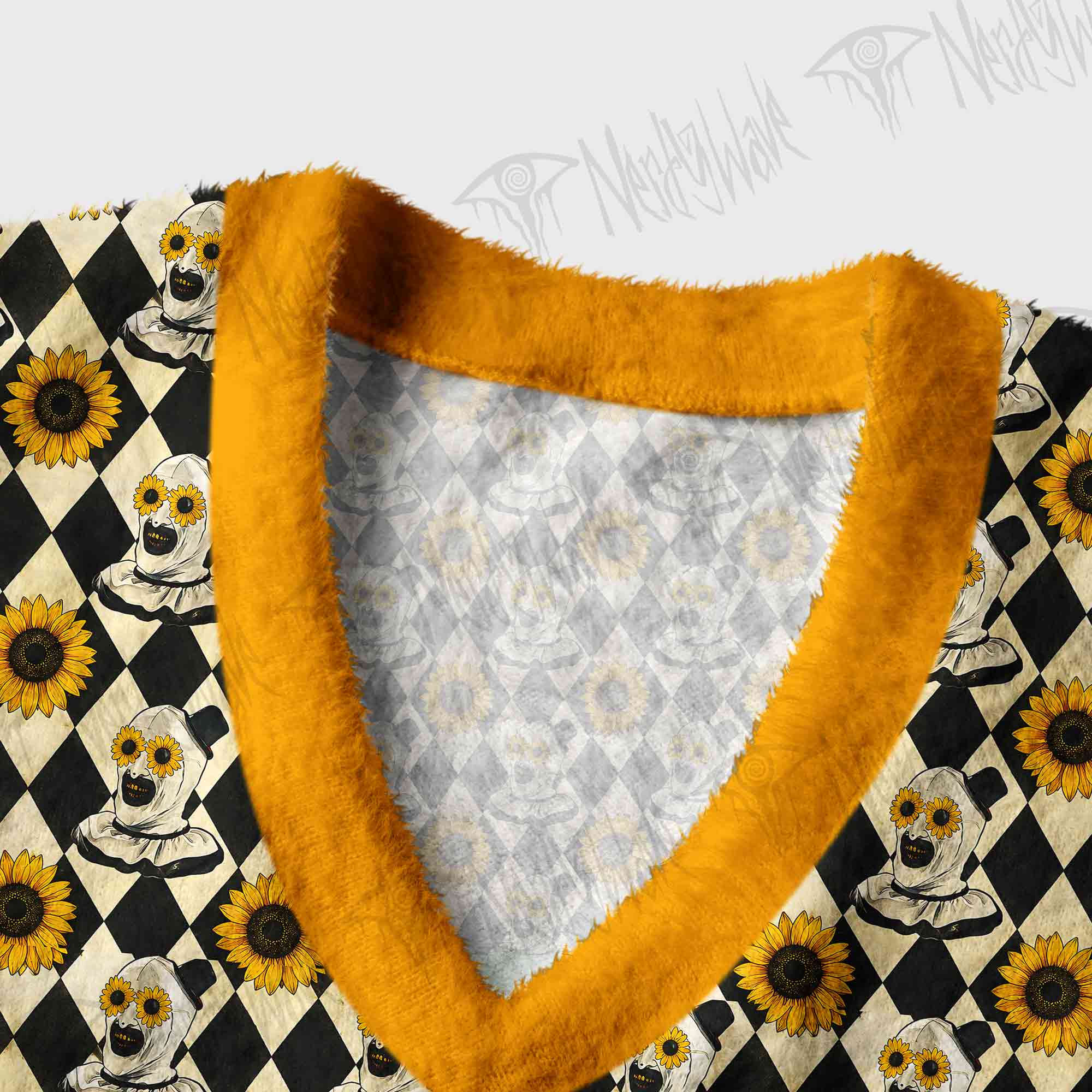 Sunflower Clown Ugly Sweater Vest
