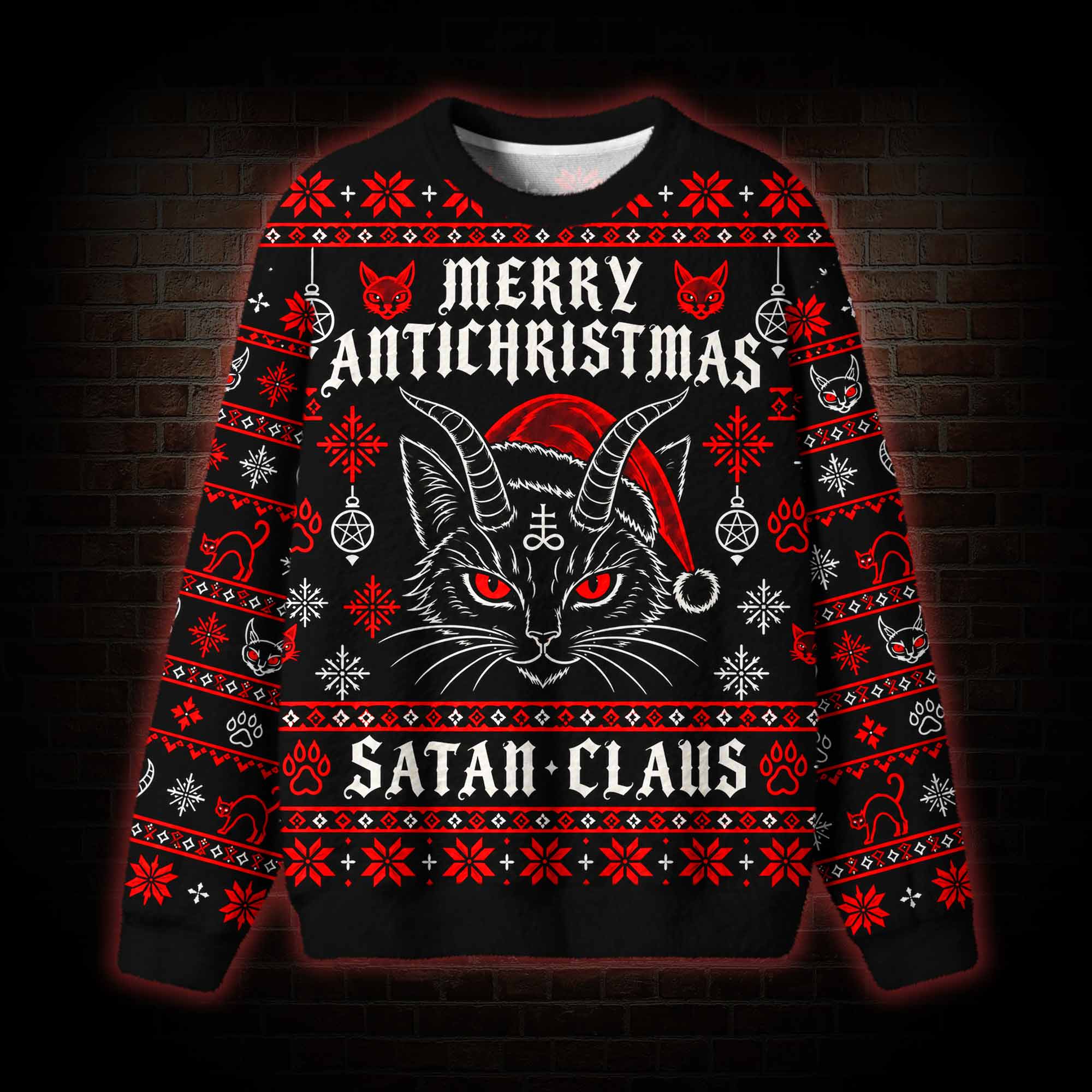 Satan Claus Ugly Sweatshirts