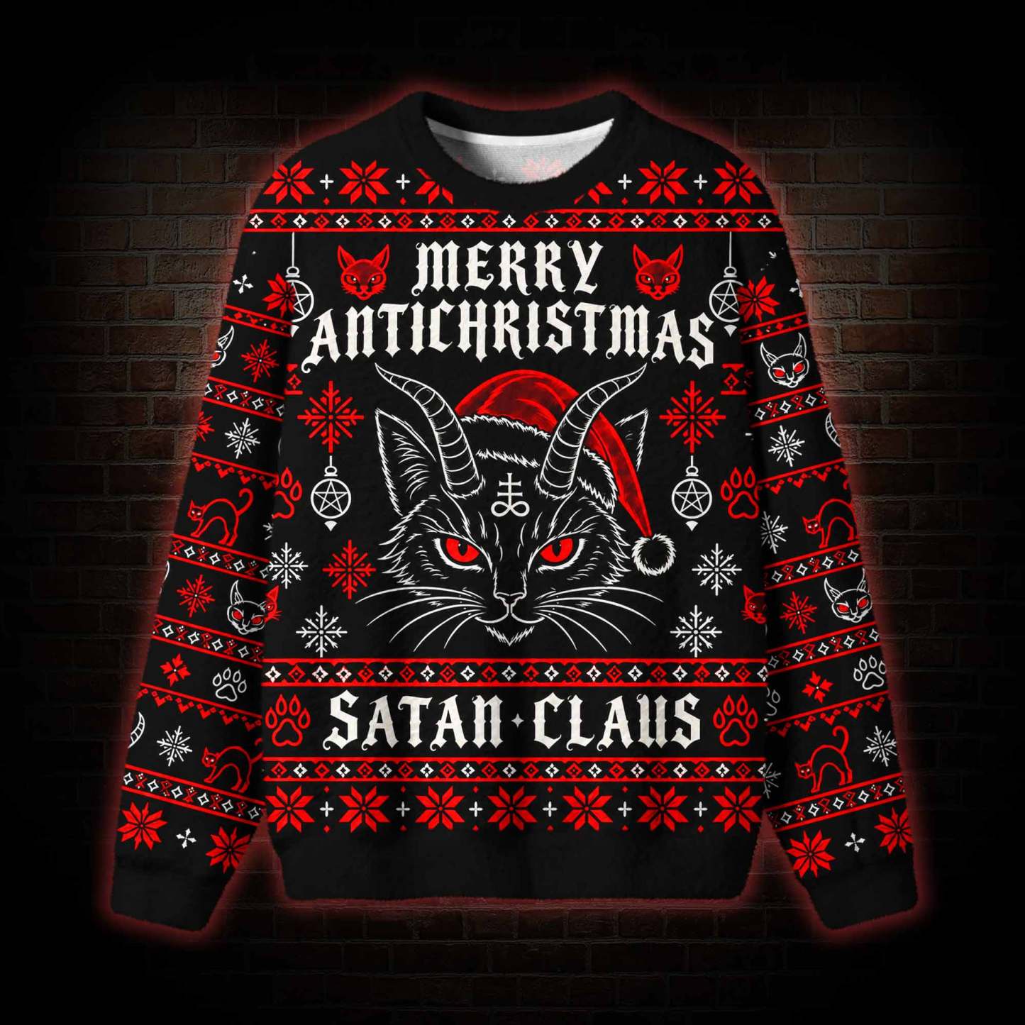 Satan Claus Ugly Sweatshirts