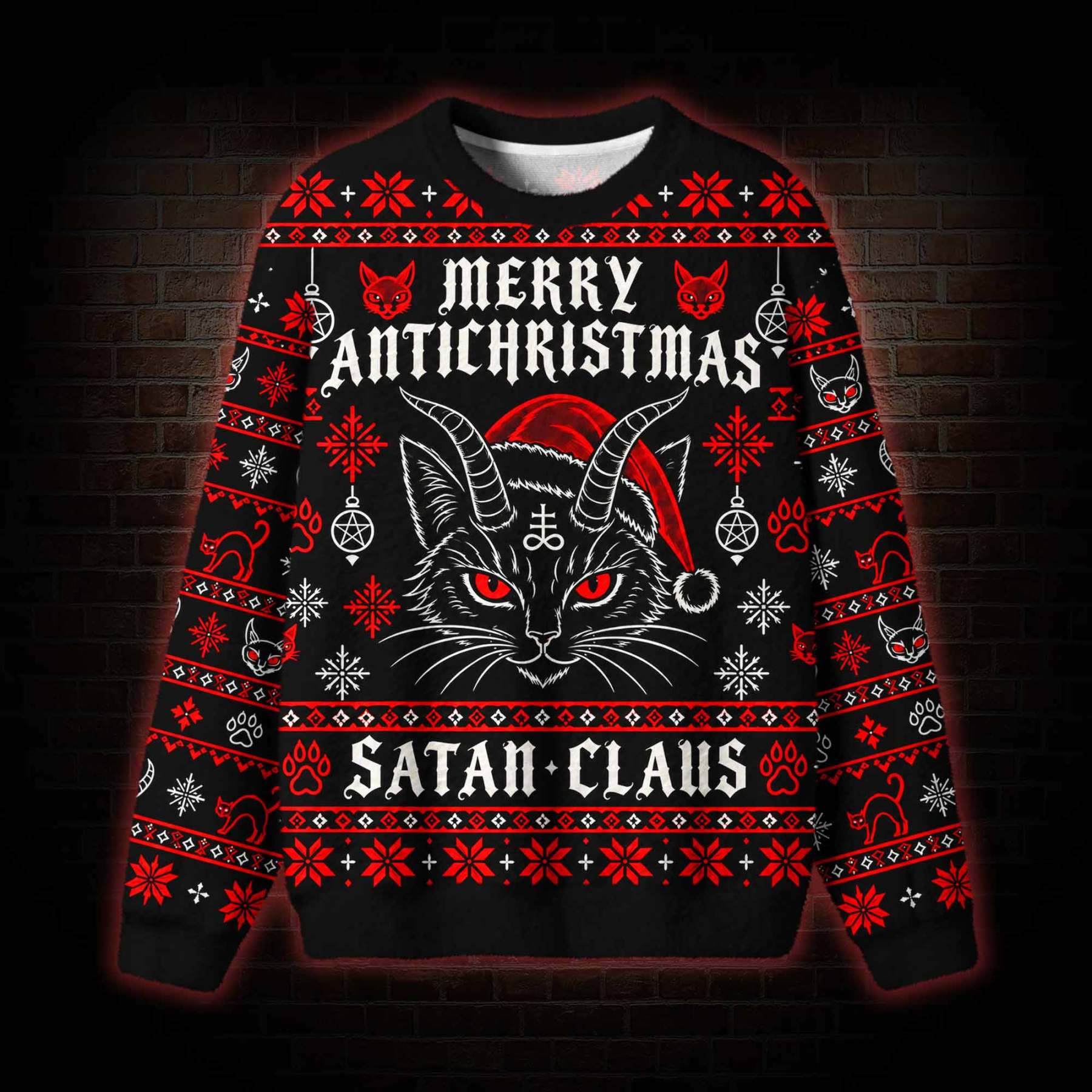Satan Claus Ugly Sweatshirts