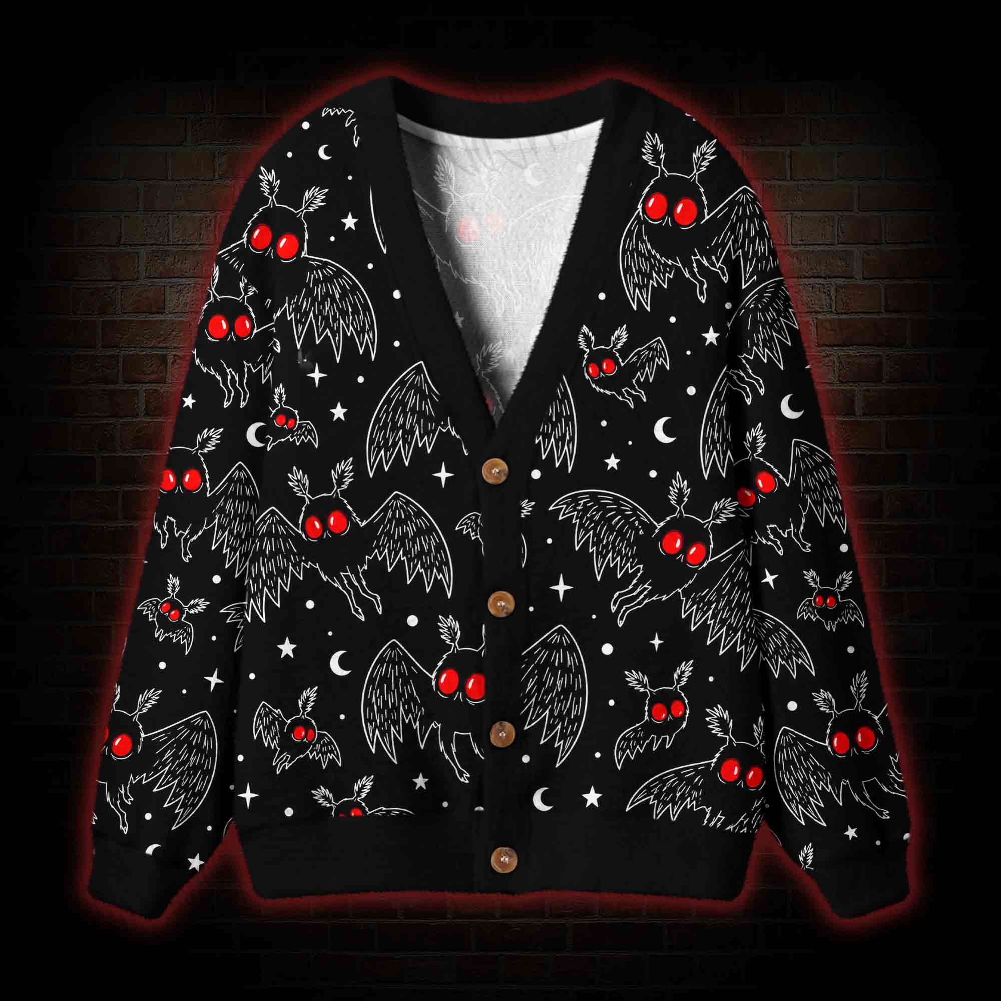 Mothman Lore Cardigan Sweater