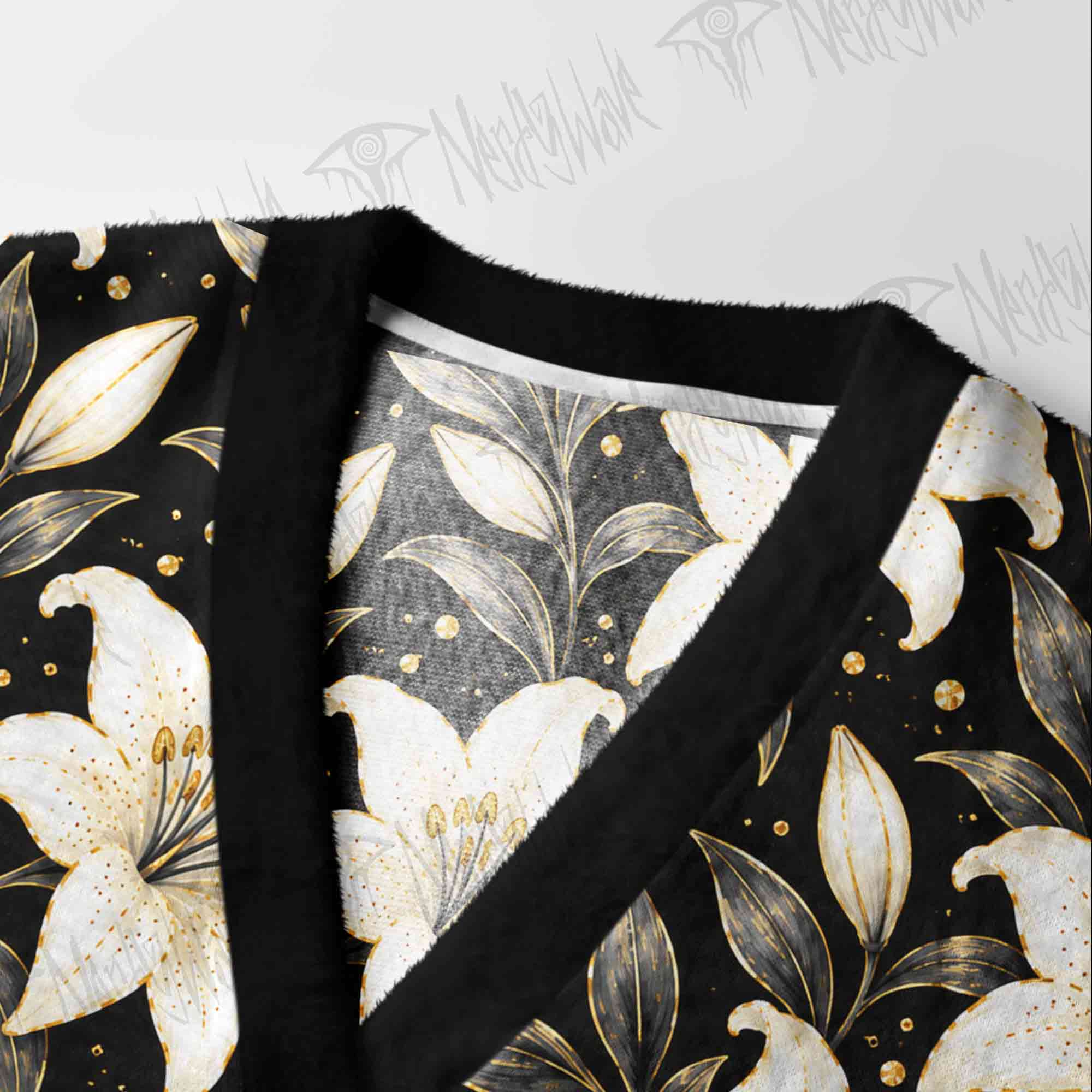Gothic Lily Nocturne Cardigan Sweater
