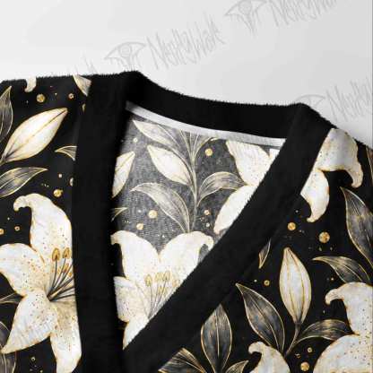 Gothic Lily Nocturne Cardigan Sweater