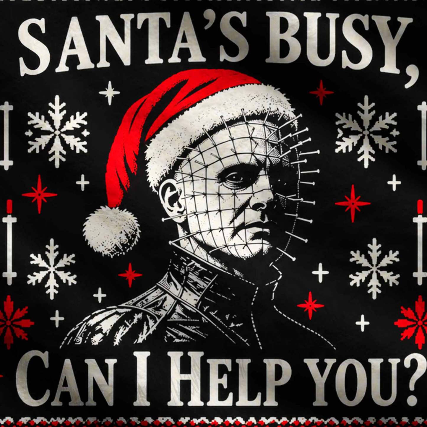 Santa's Busy, can I Help You? Ugly Sweatshirts