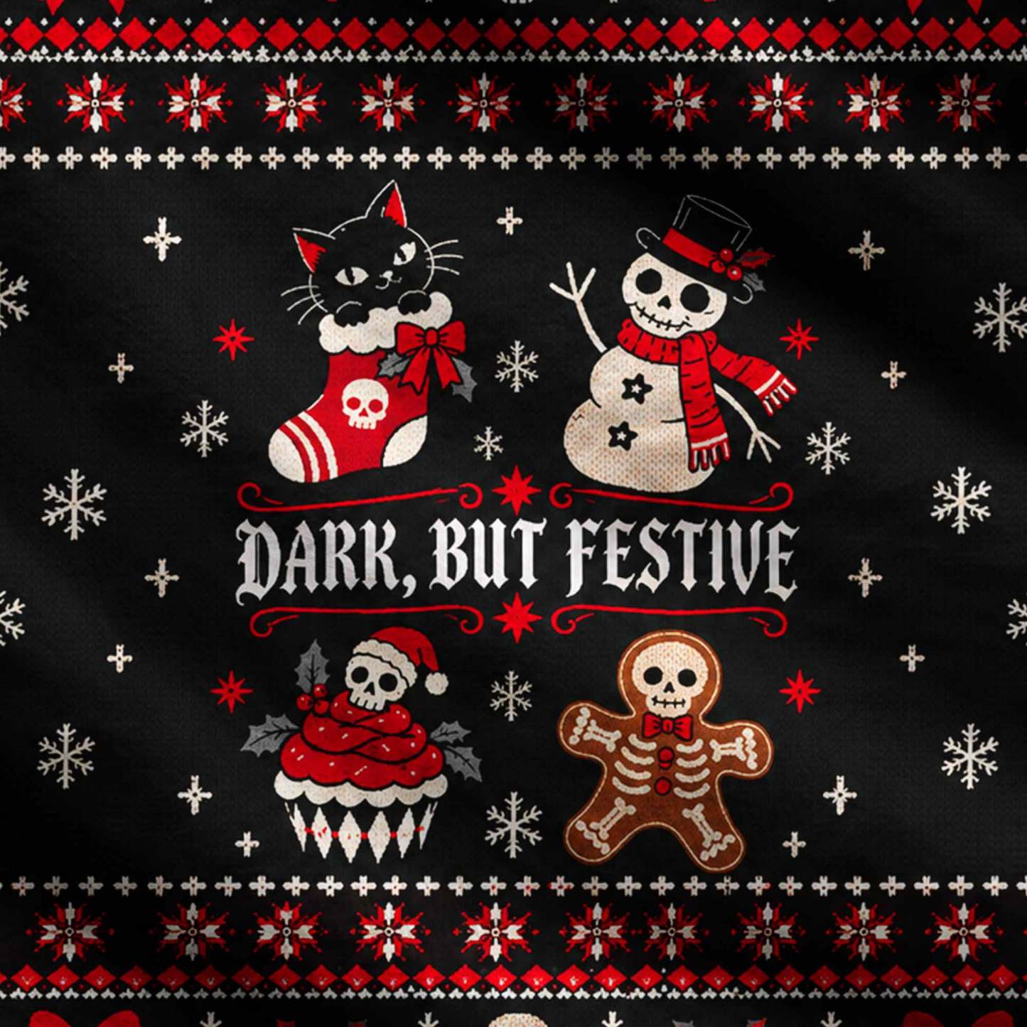 Dark But Festive Ugly Sweatshirts