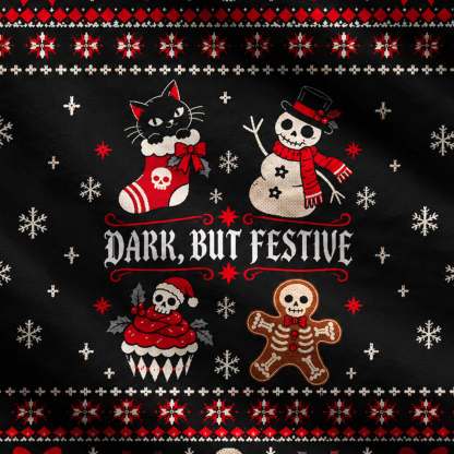 Dark But Festive Ugly Sweatshirts