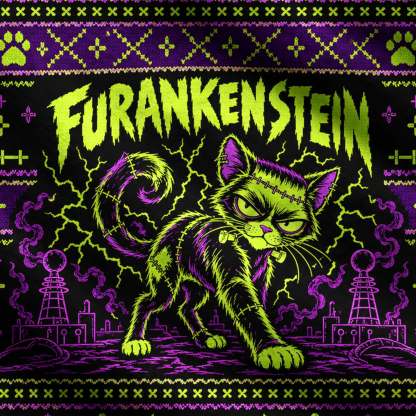 Furankenstein Creepy Cat Ugly Sweatshirts