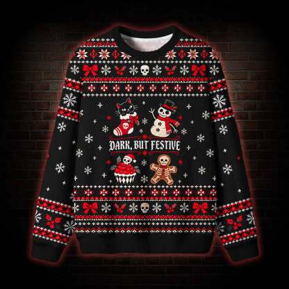 Dark But Festive Ugly Sweatshirts