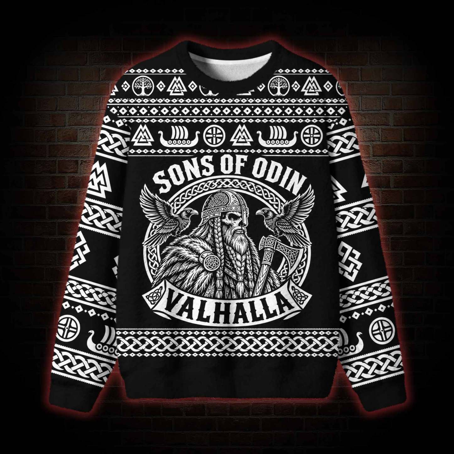 Sons of Odin Viking Ugly Sweatshirts