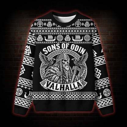 Sons of Odin Viking Ugly Sweatshirts