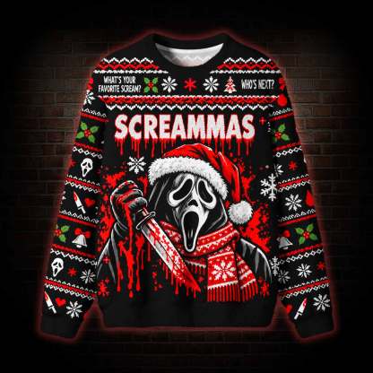 Merry Screammas Ugly Sweatshirts