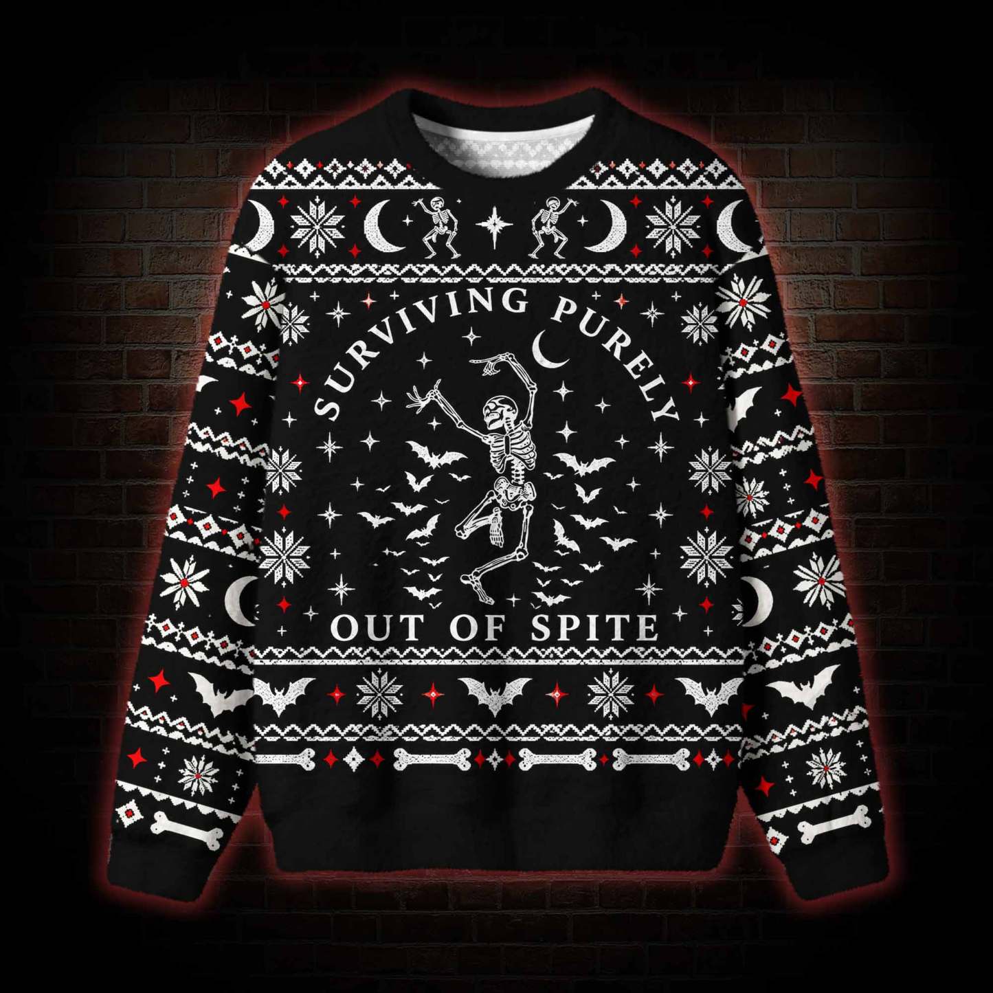 Surviving Purely Out of Spite Ugly Sweatshirts