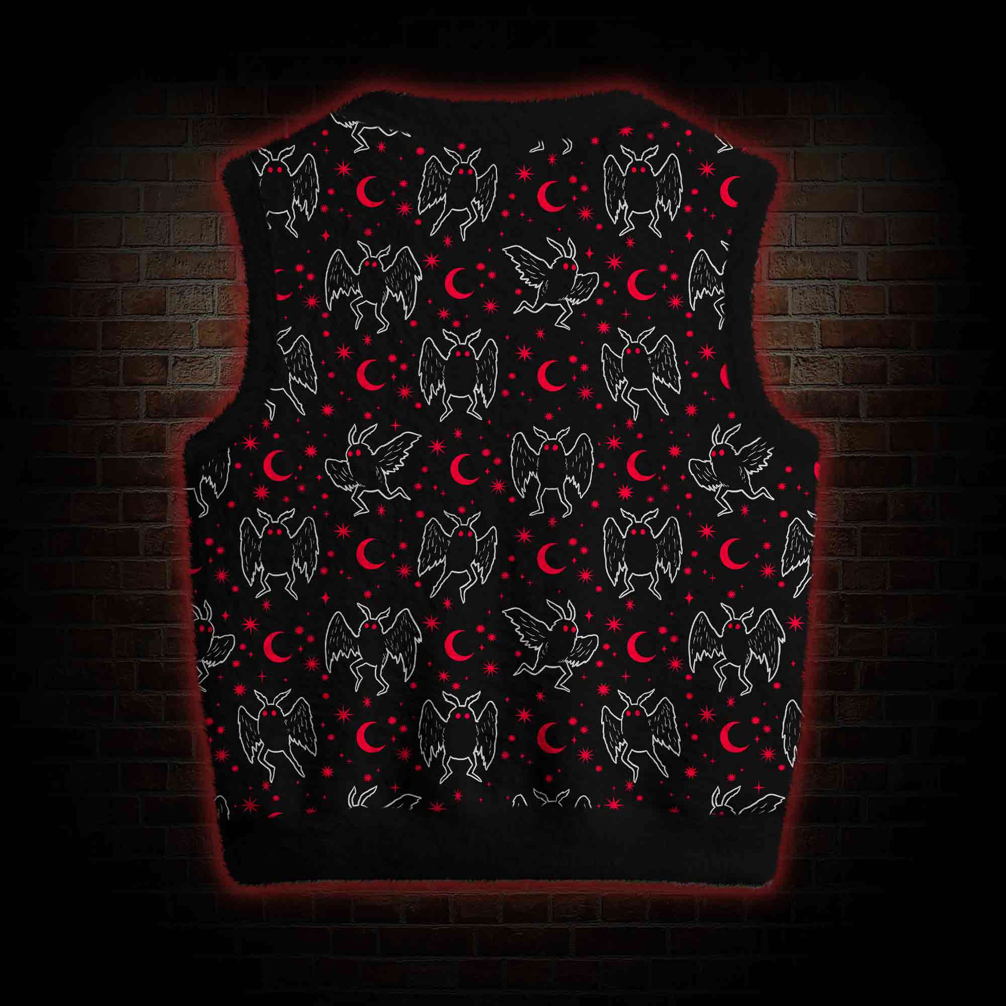 Mothman Night Ugly Sweater Vest