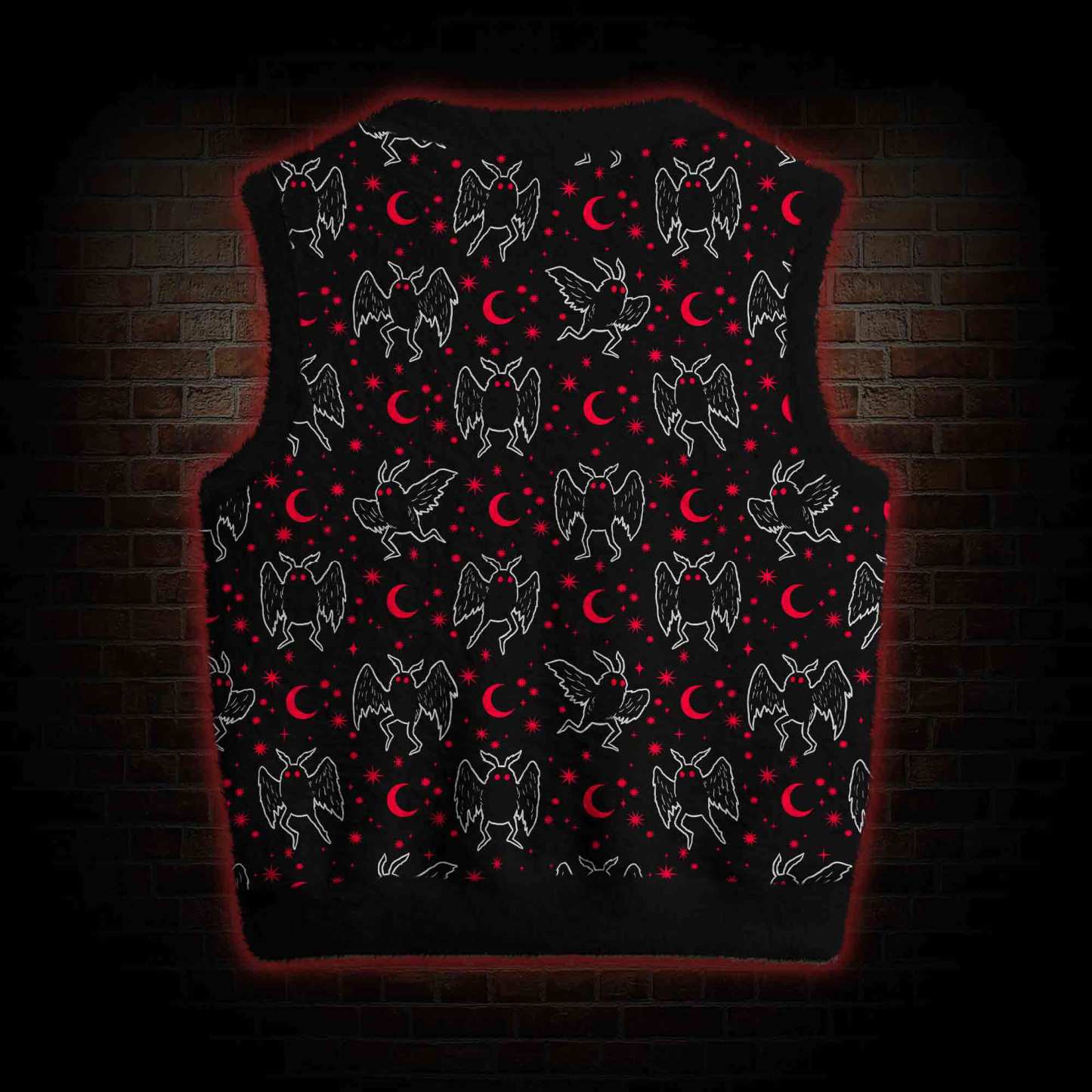 Mothman Night Ugly Sweater Vest