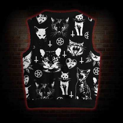 Cats Ugly Sweater Vest