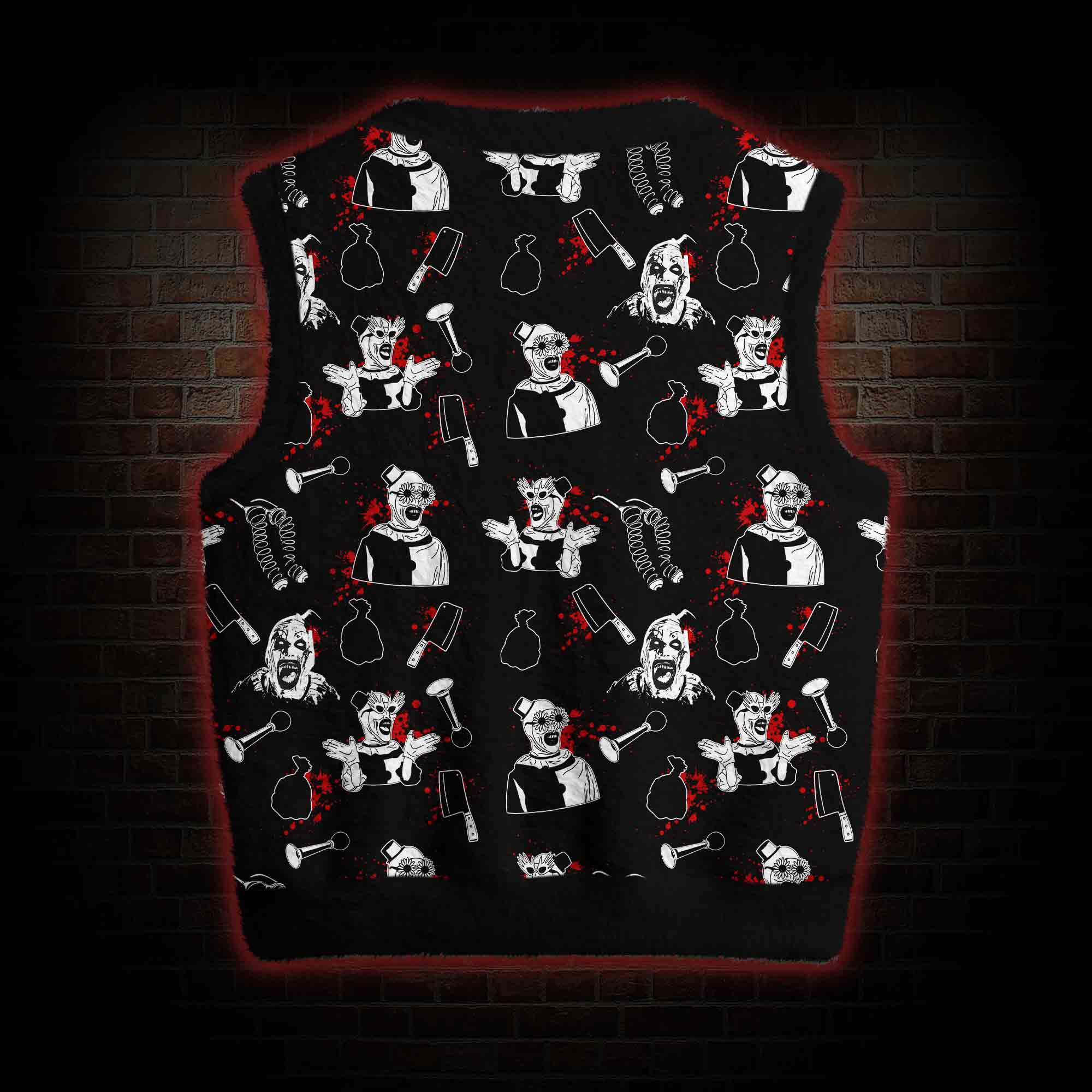 Horror Clown Ugly Sweater Vest