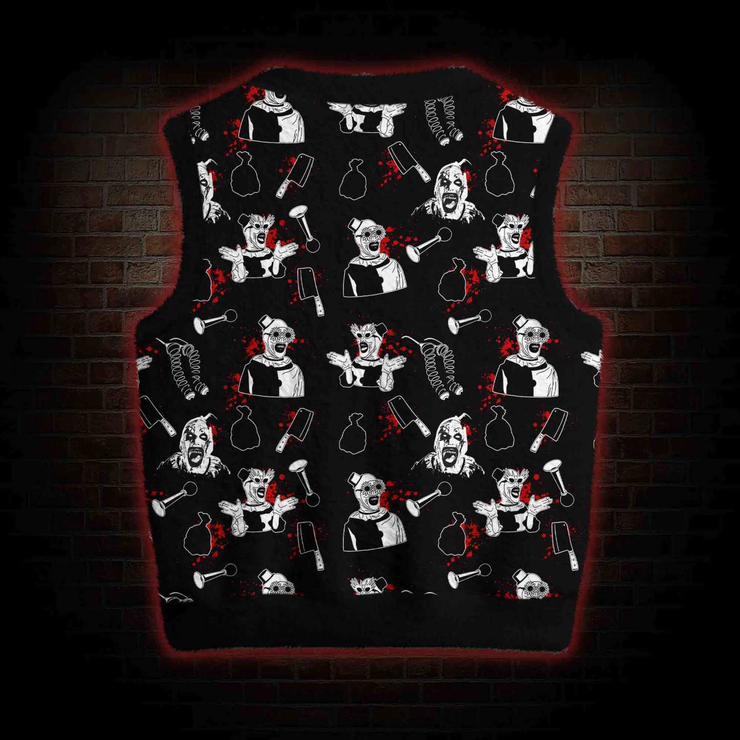 Horror Clown Ugly Sweater Vest