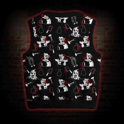 Horror Clown Ugly Sweater Vest