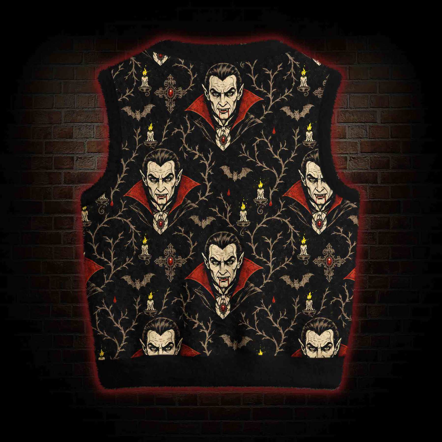 Vampire Lord Ugly Sweater Vest