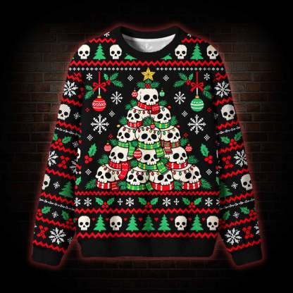 Deck the Skulls Ugly Sweatshirts