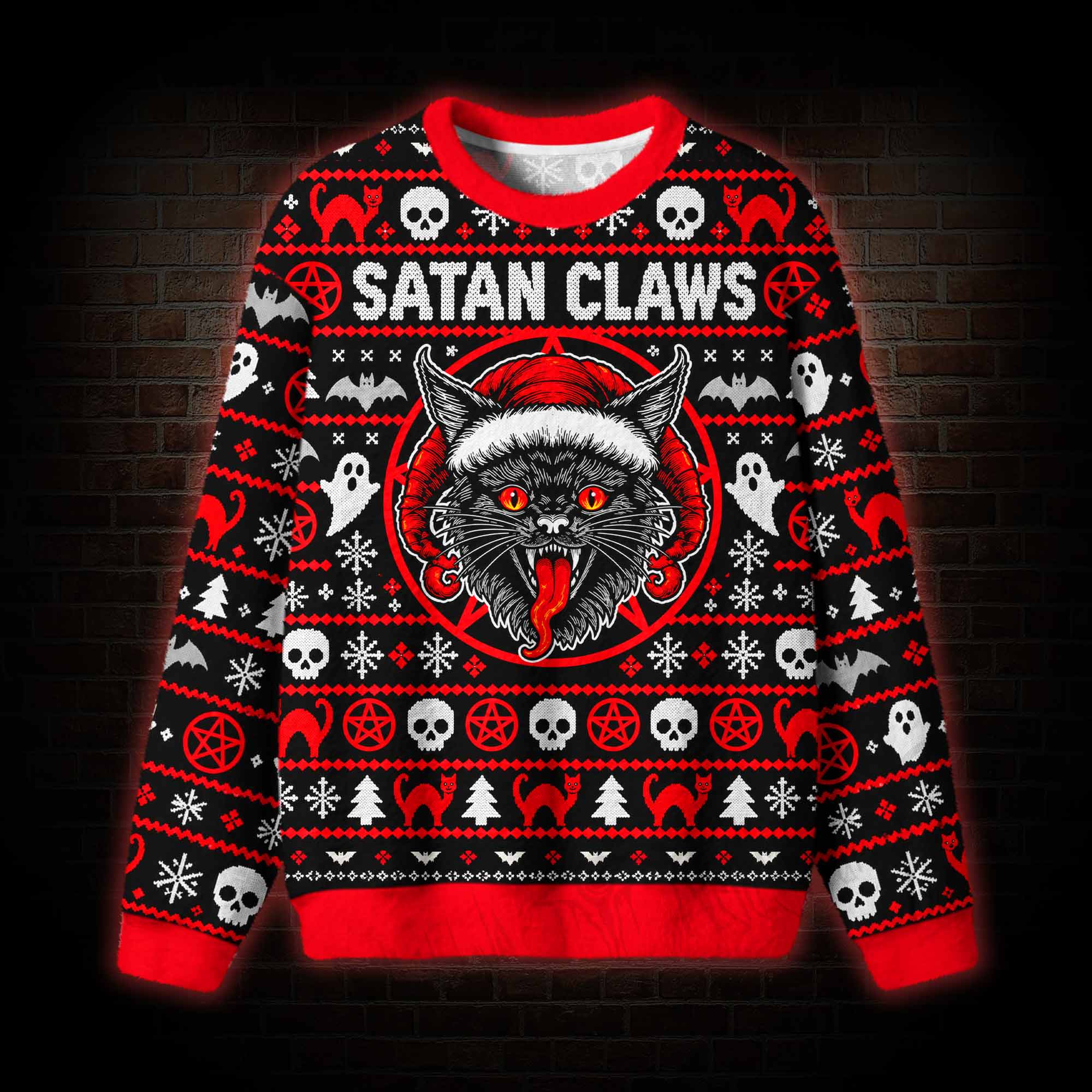 Satan Claws Ugly Sweatshirts