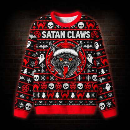 Satan Claws Ugly Sweatshirts