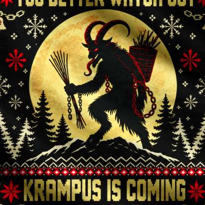 Krampus is Coming Ugly Sweatshirts