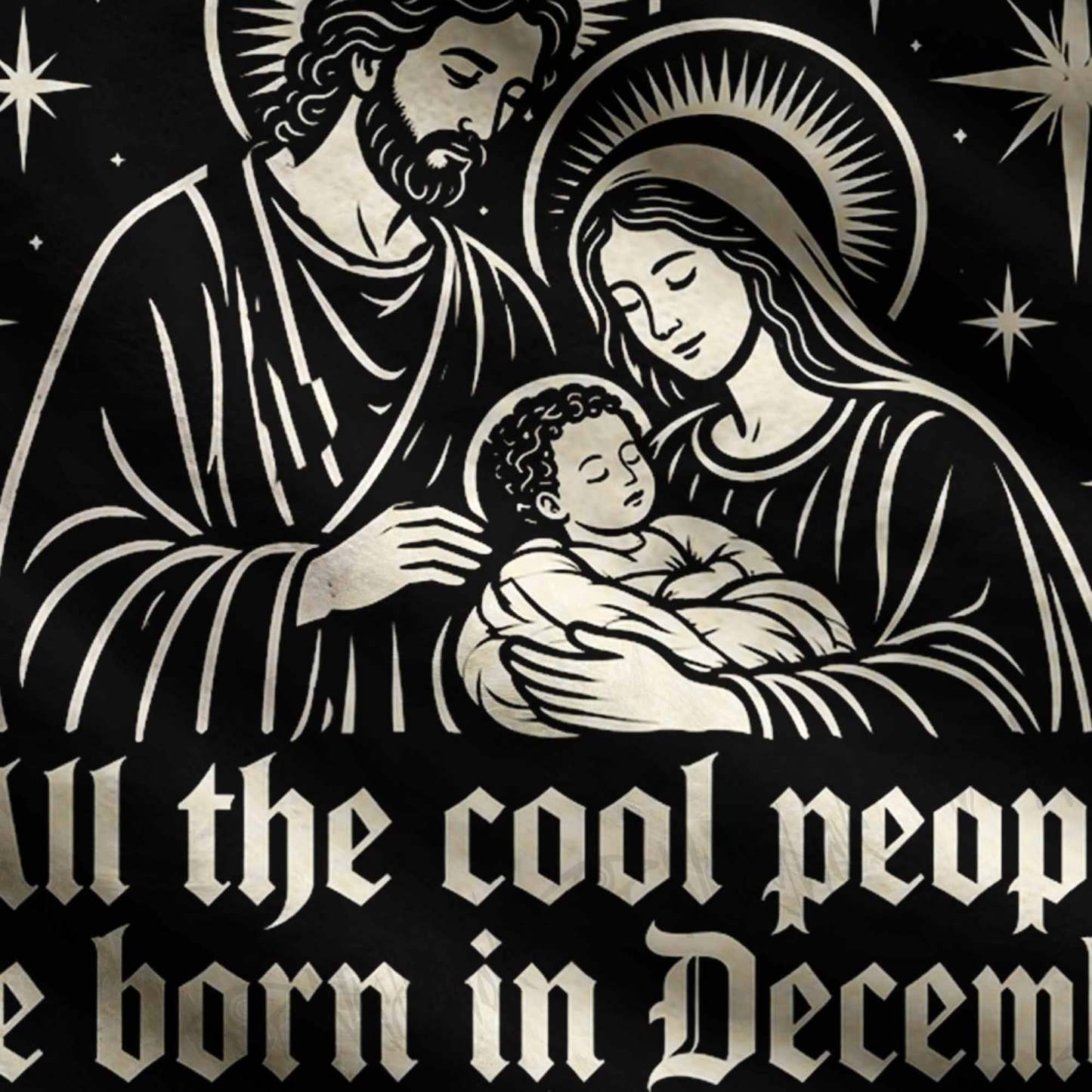 All the Cool People are Born in December Ugly Sweatshirts