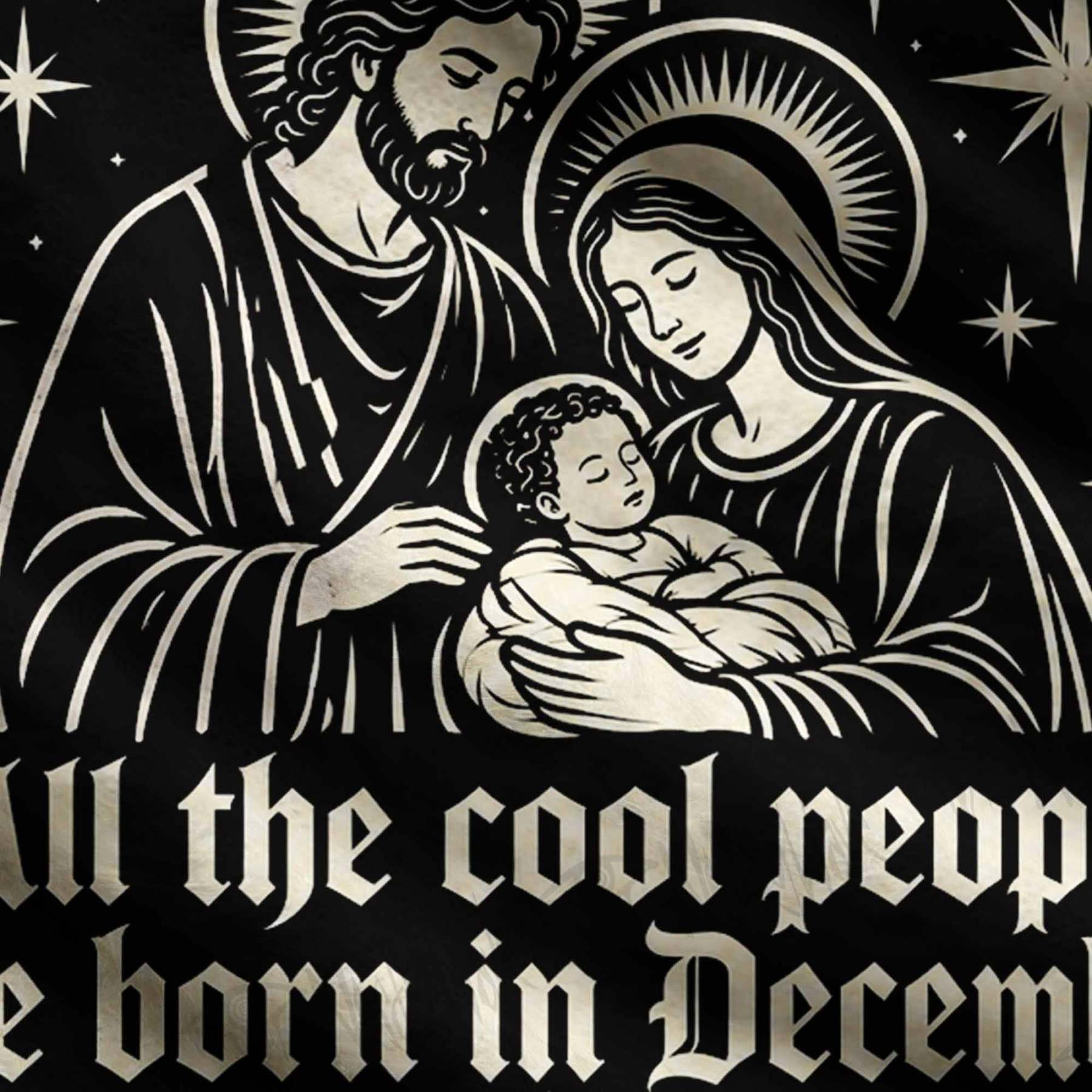 All the Cool People are Born in December Ugly Sweatshirts