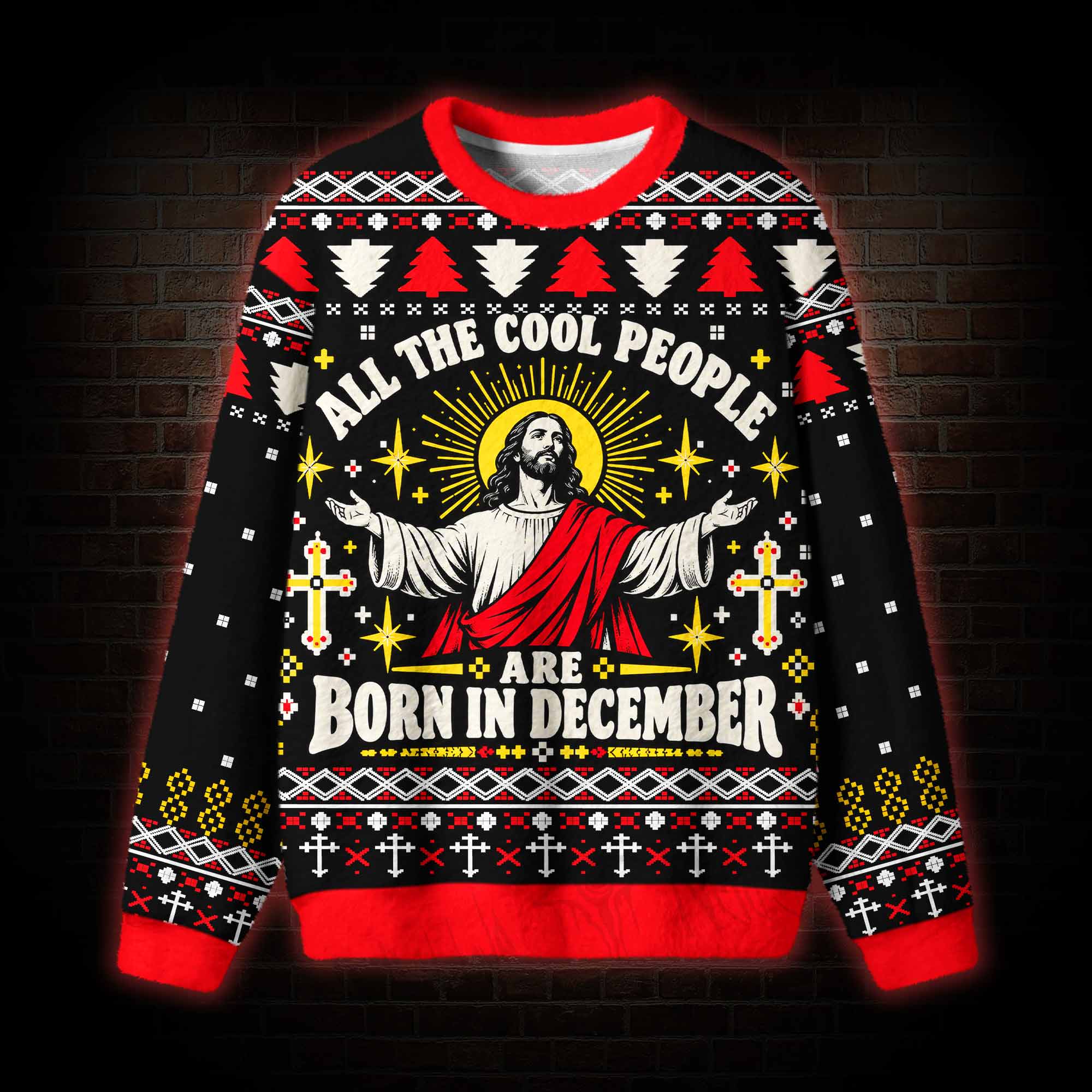 All the Cool People are Born in December Ugly Sweatshirts