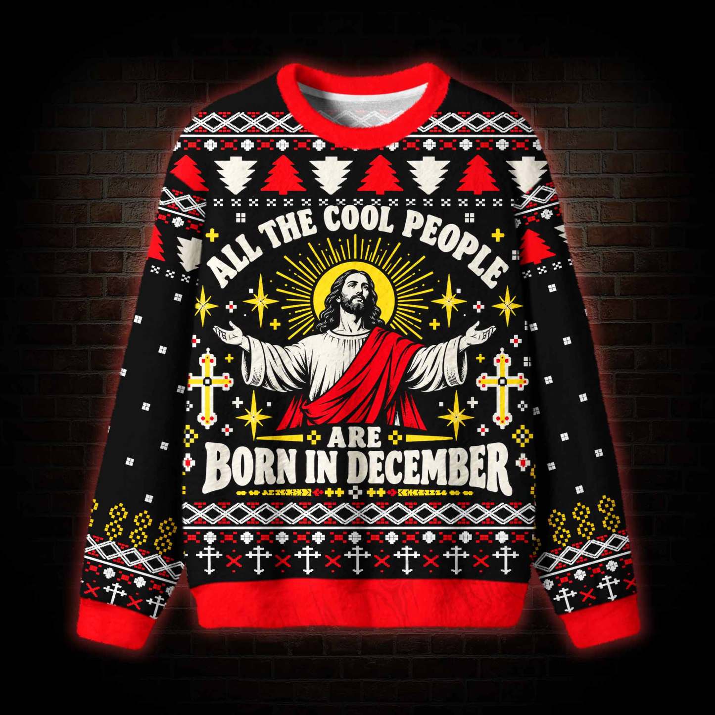 All the Cool People are Born in December Ugly Sweatshirts