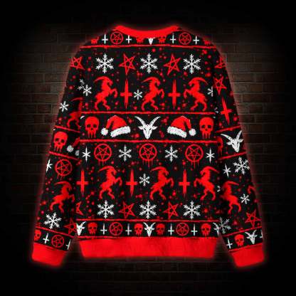 Satan Claus Ugly Sweatshirts