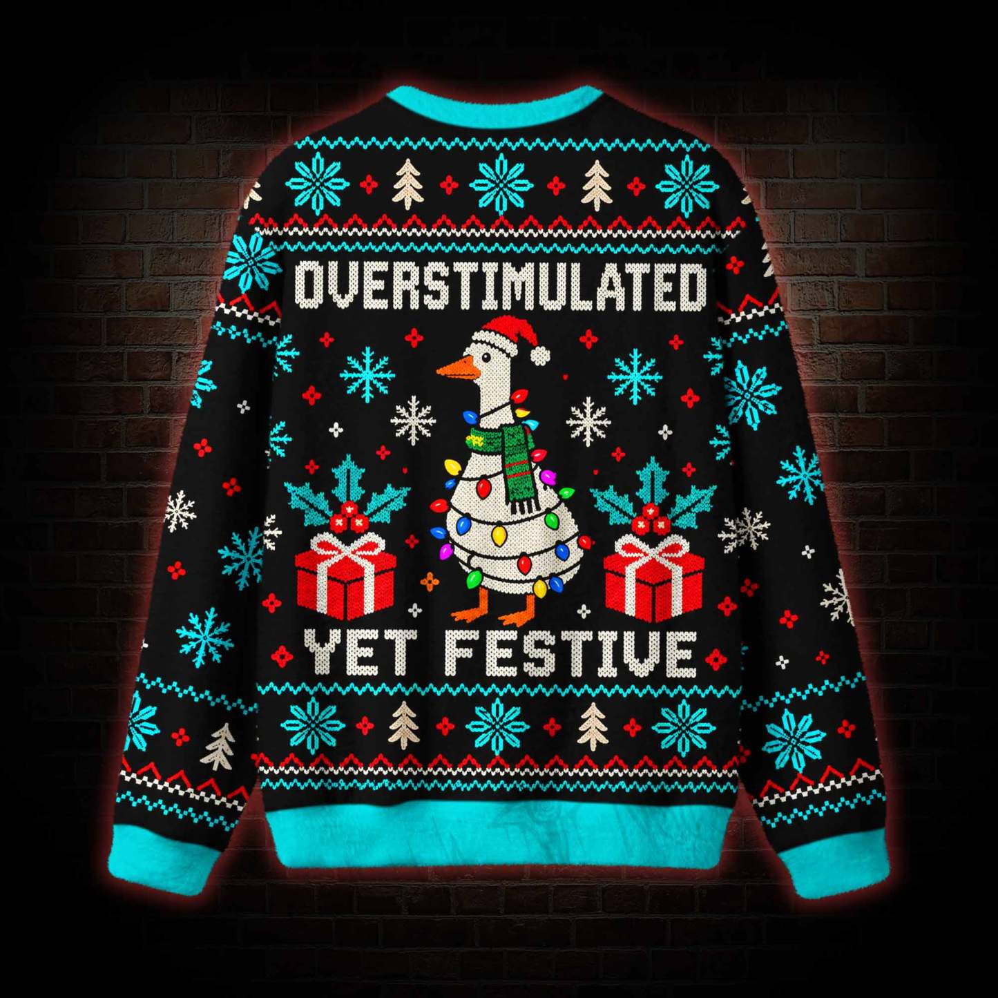 Overstimulated Yet Festive Ugly Sweatshirts