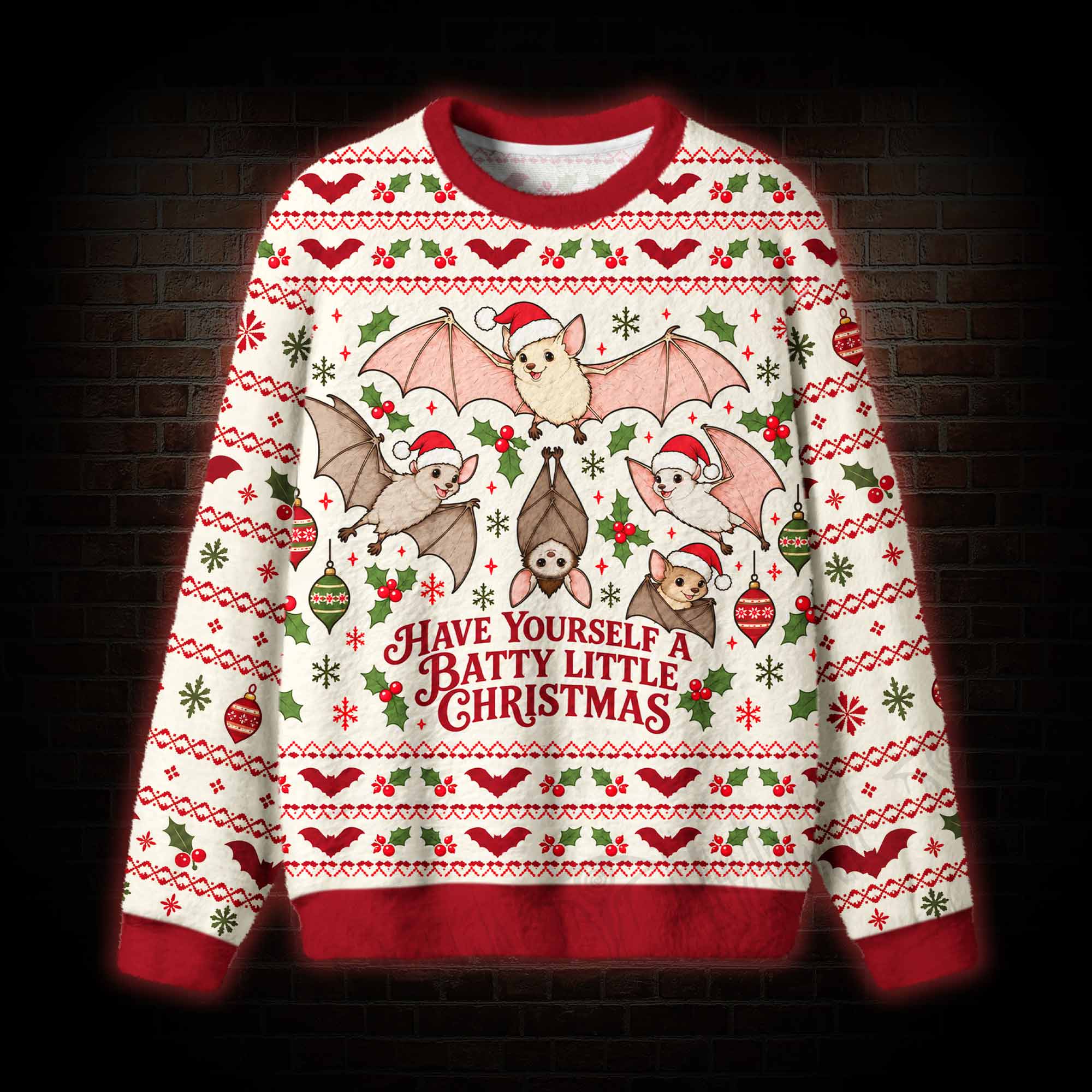 Have Yourself a Batty Little Christmas Ugly Sweatshirts