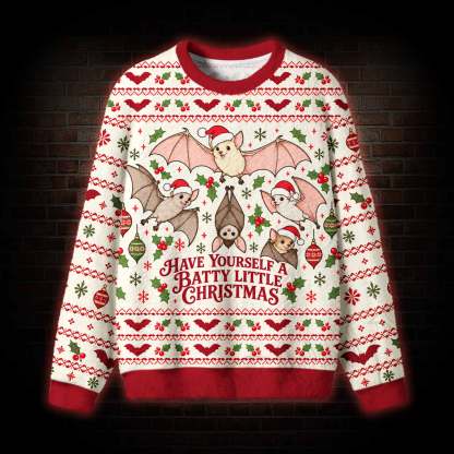 Have Yourself a Batty Little Christmas Ugly Sweatshirts