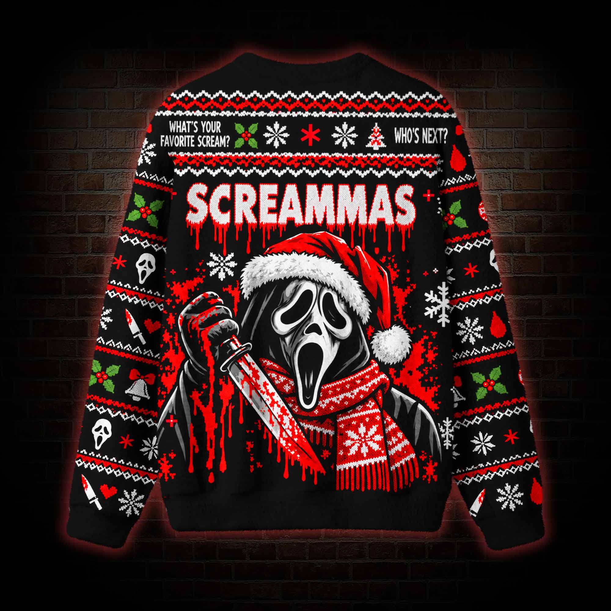 Merry Screammas Ugly Sweatshirts