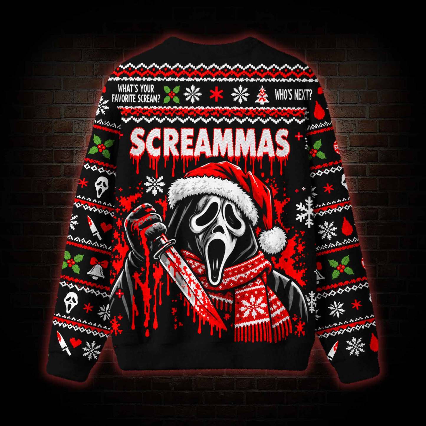 Merry Screammas Ugly Sweatshirts