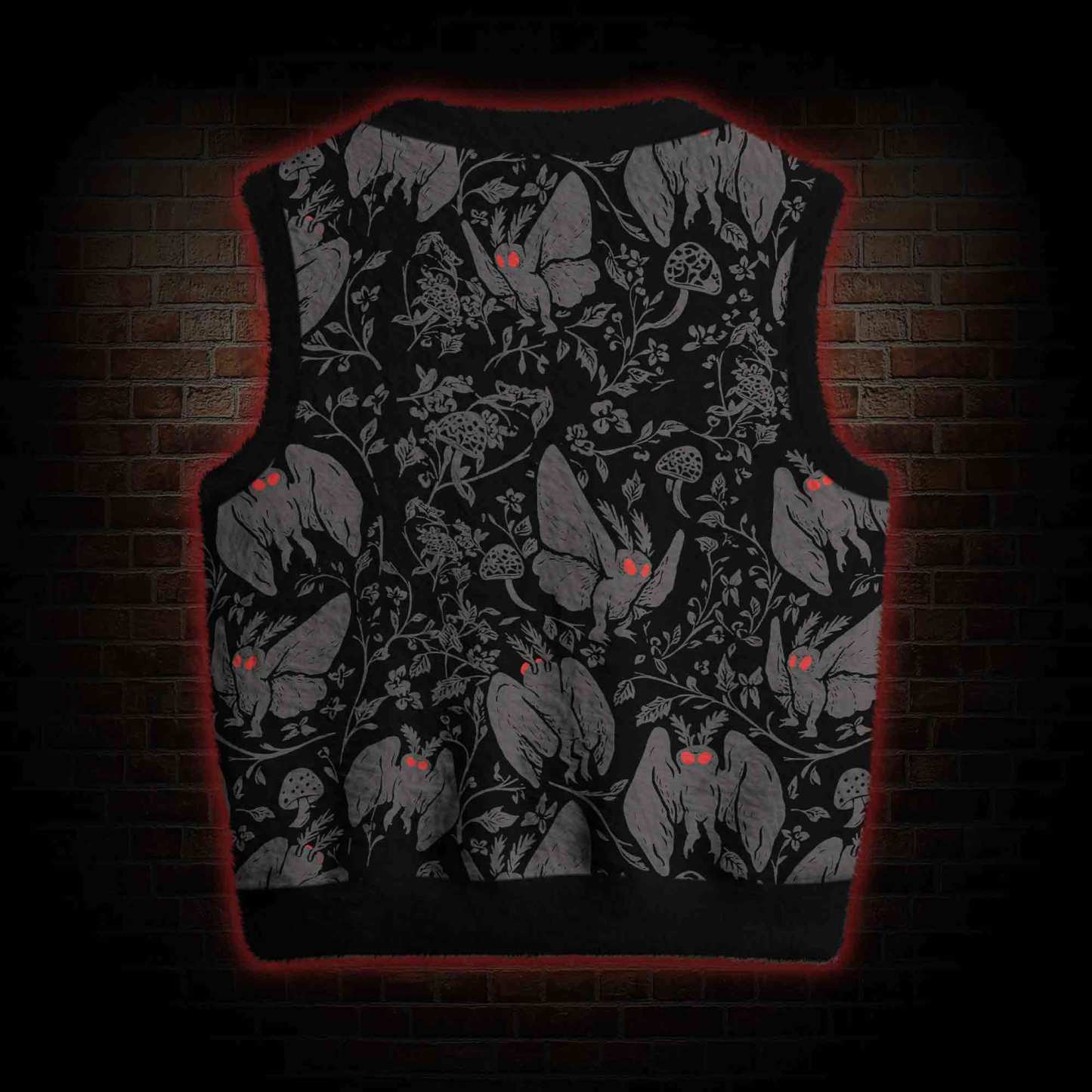 Mothman in the Jungle Ugly Sweater Vest