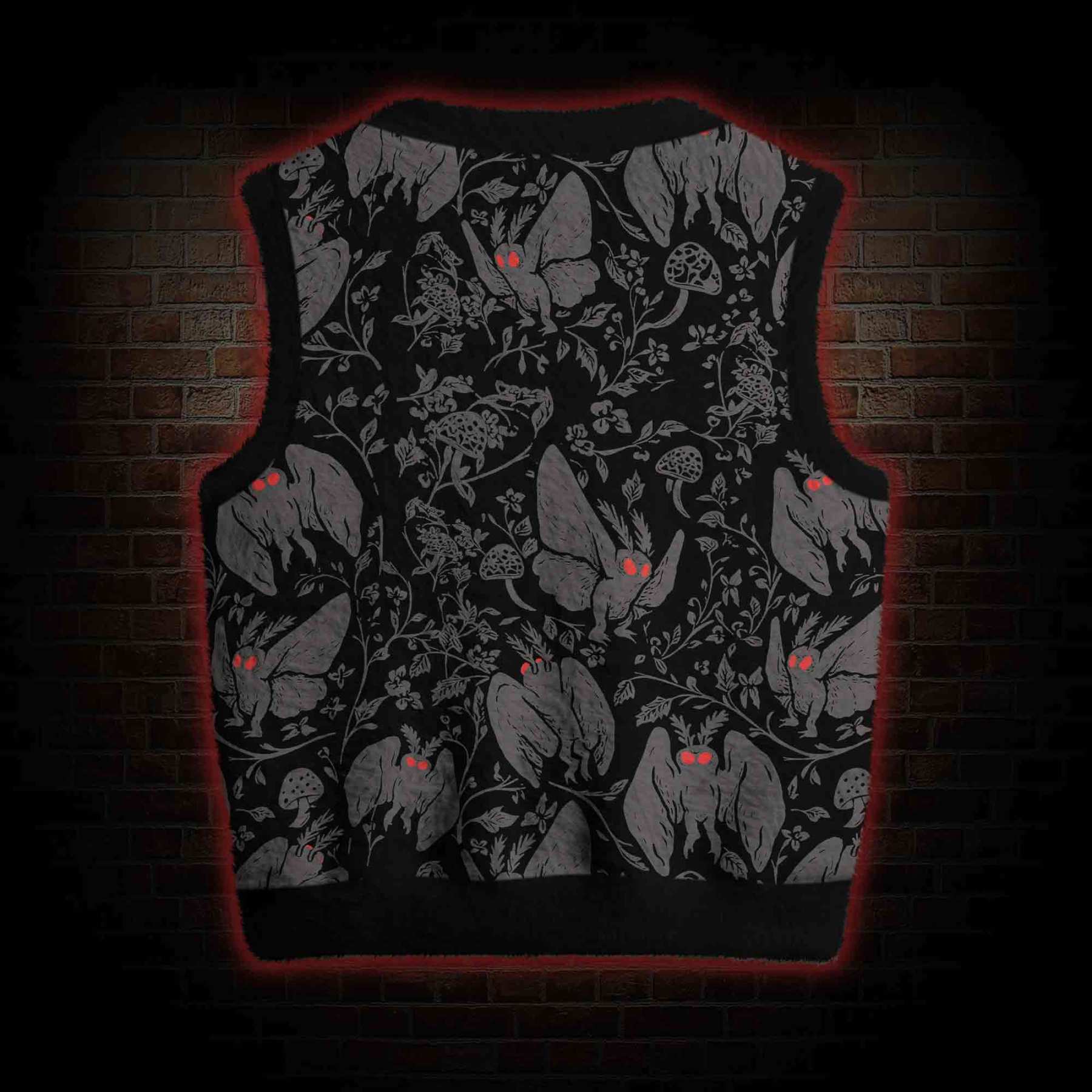 Mothman in the Jungle Ugly Sweater Vest