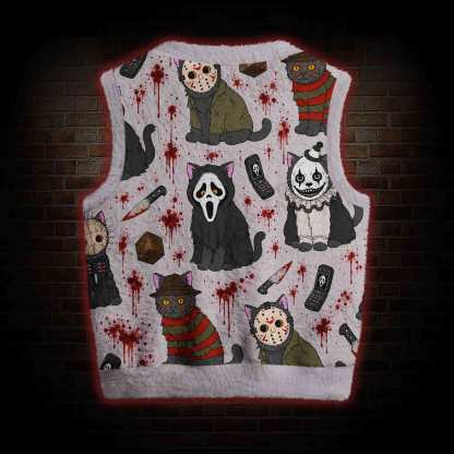 Cat Slayers Ugly Sweater Vest