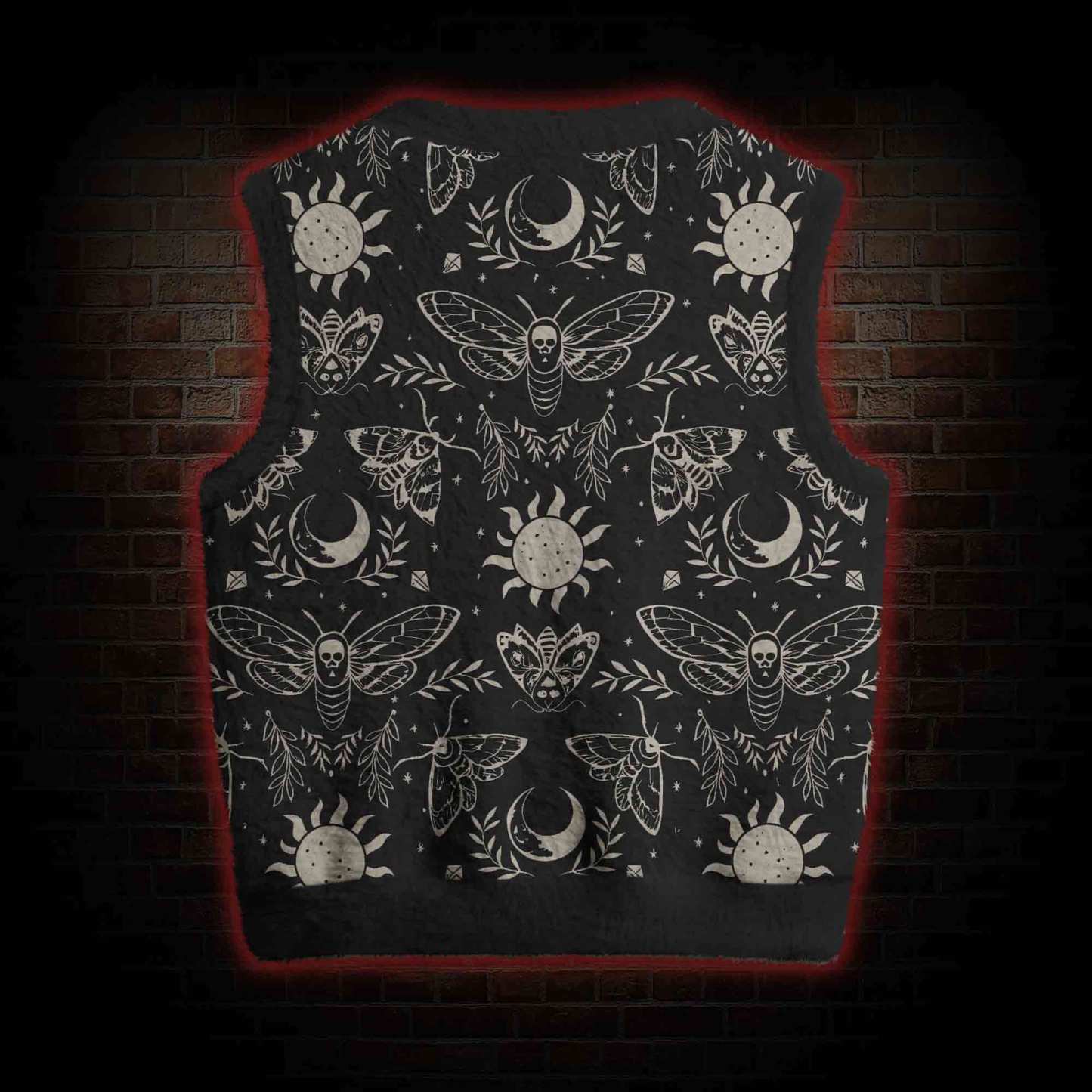 Occult Moth Ugly Sweater Vest