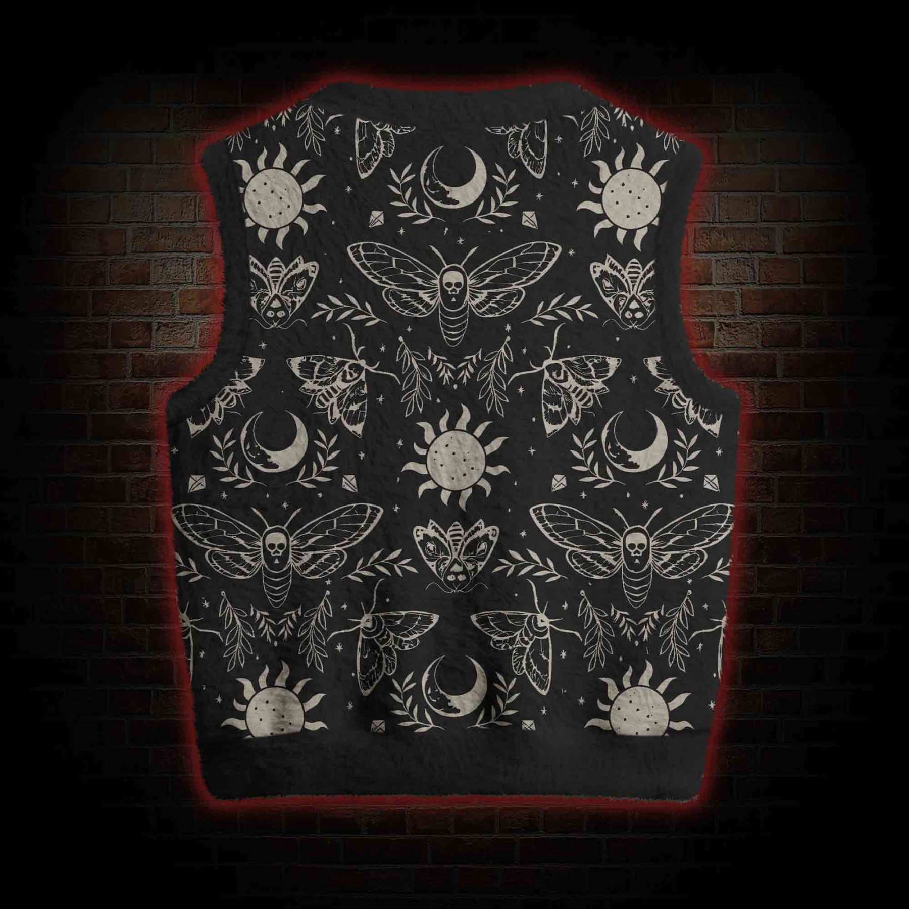Occult Moth Ugly Sweater Vest
